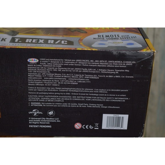 AIRTITANS 6FT Jurassic World Inflatable T Rex RC With Sounds Remote Control NEW - Picture 16 of 16